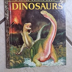 Dinosaurs (1977, A Little Golden Book) Hardcover VG